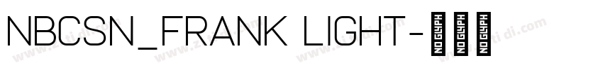 NBCSN_Frank Light字体转换